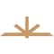 Ekena Millwork Kennewick Timber Gable Bracket, Western Red Cedar, 84"W x 31"H x 1 1/2"D x 5 1/2"F, 9/12 Pitch GBW084X31X0206KEN00SWR - alternate 1